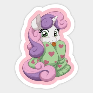 Sweetie Belle in Sweater Sticker